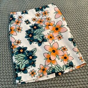 Ann Taylor floral pencil skirt